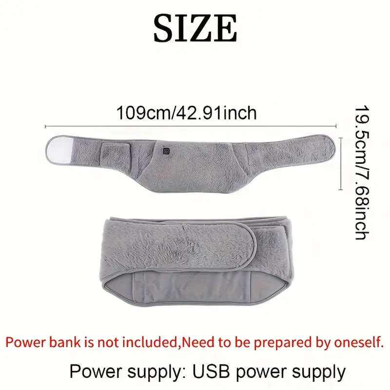 Glow Warmth, USB-Powered Portable Waist & Hand Warmer - Perfect Christmas Gift for Women, Ideal for