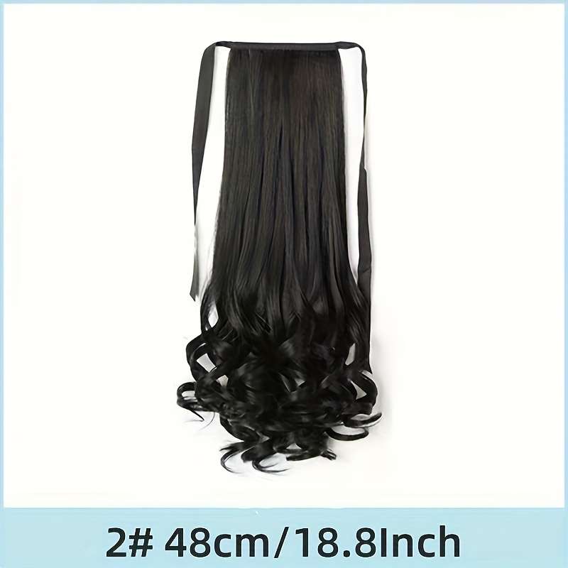 1Pc Natural Color 4A 45.72cm Fashion Design Wig