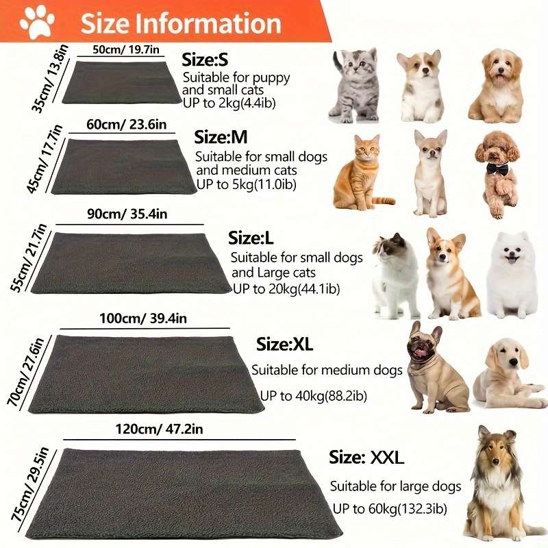 1PC Pet Mat Xl  99.06x68.58Cm