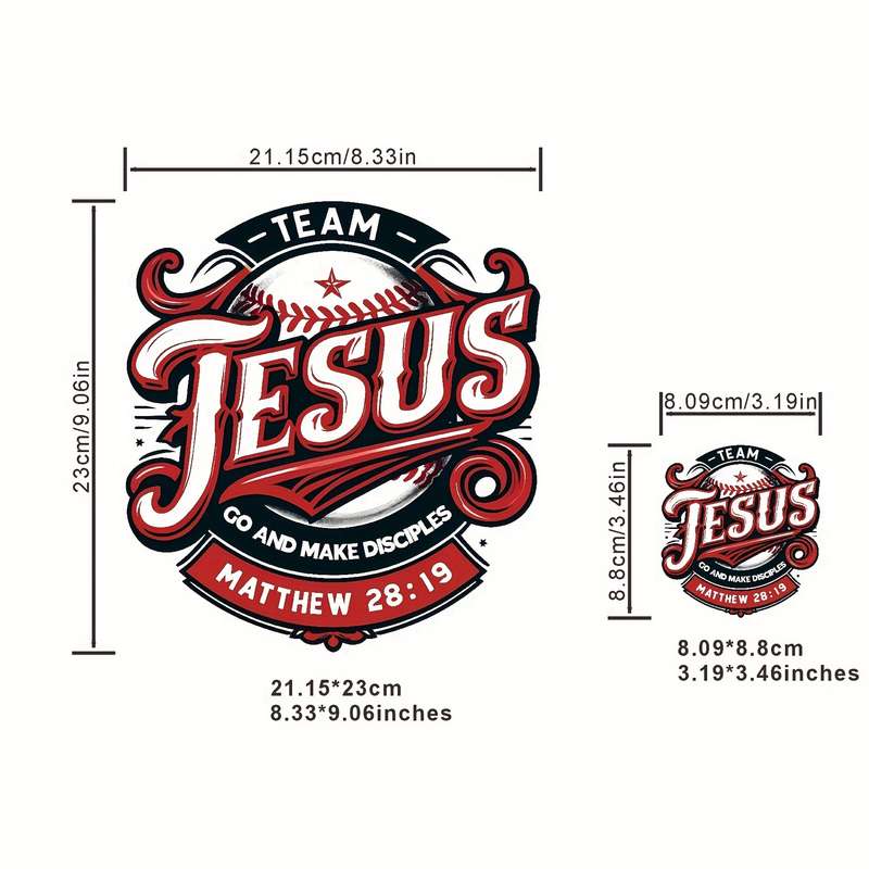 4PCS   Jesus Christian Themed Stickers