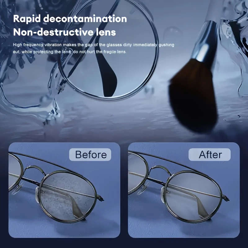 1pc Multi-Functional Cleaning Machine Chemical-Free Ideal for Glasses Jewelry Watches and Braces Dig