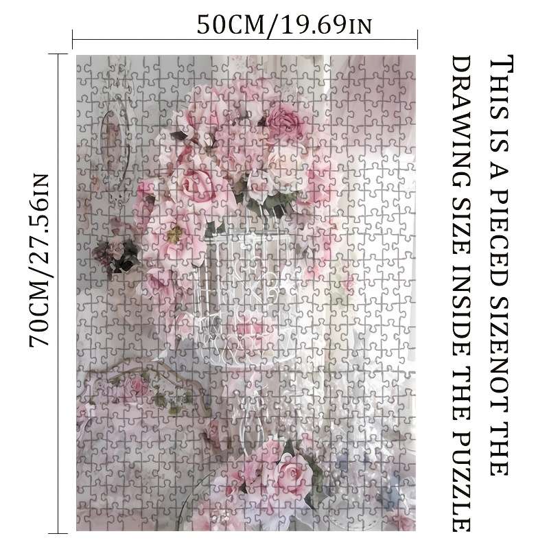 1000pcs Giant Flower Bouquet Puzzle 50x70cm 19.7x27.6in Premium Thick Durable Pap