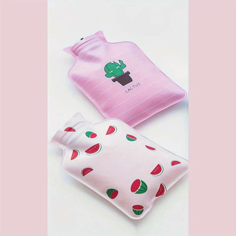 1pc Mini Reusable Hot Cold Water Bottle PVC Travel-Size Assorted Designs for Home Comfort Travel