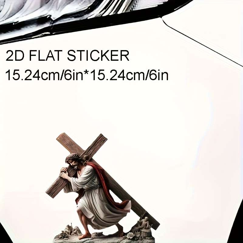 1pc 3pcs Jesus Christian Themed Stickers