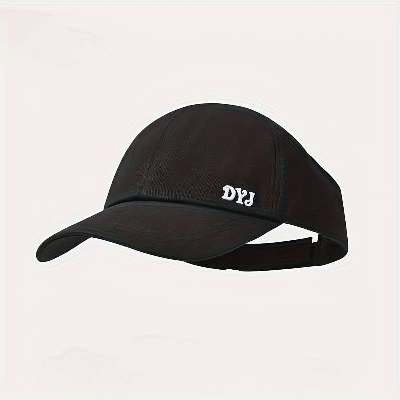 1pc Women's casual and versatile baseball cap with open top letter embroidery on the front of the