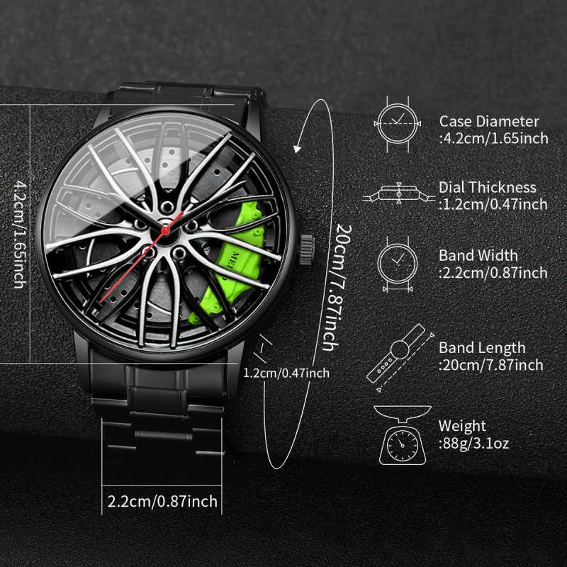 4pcs set Luxury Style Quartz Watch Set with Bracelet Necklace And Ring Does Not Include Watch Box