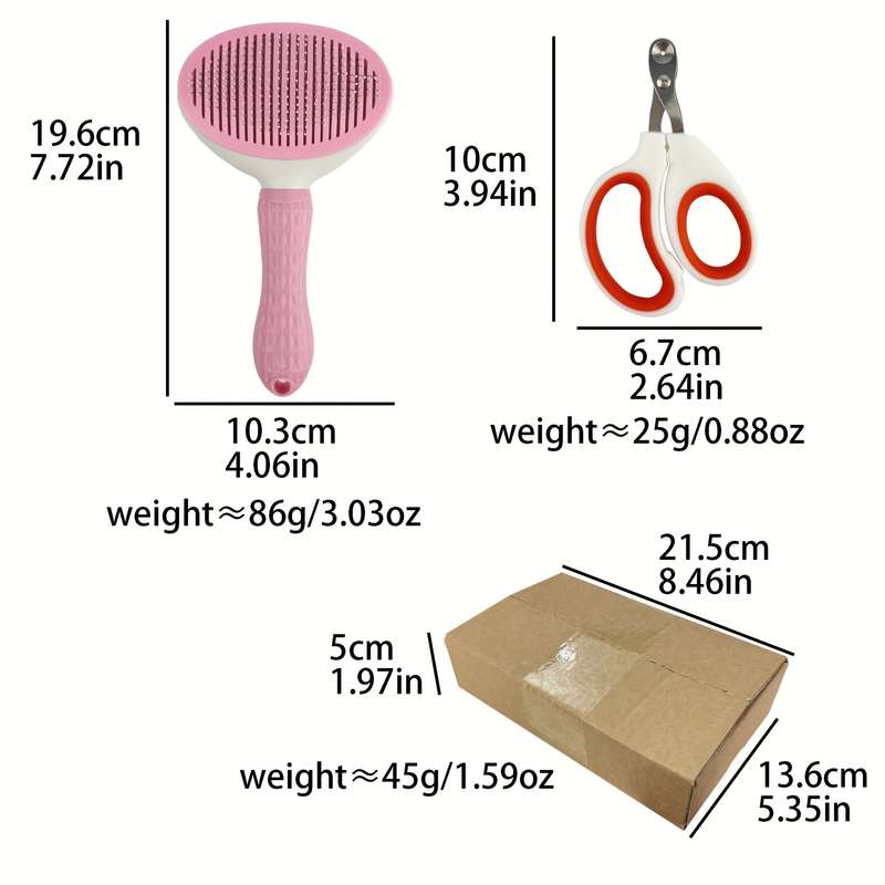 2pcS Set Random Color Pet Comb