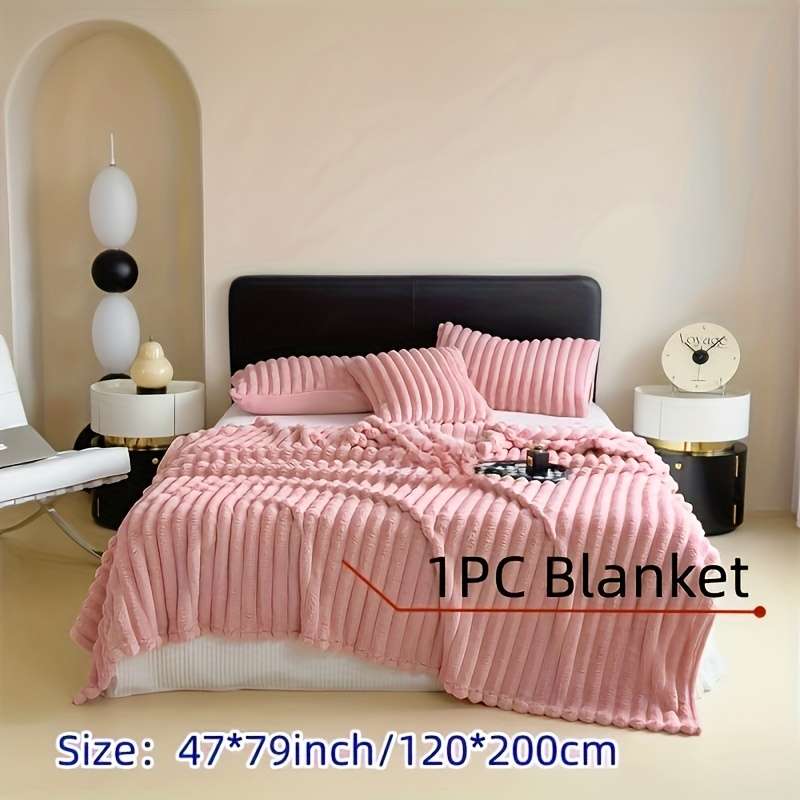 1ps Blanket Color Light Grey size 99.06x149.86cm
