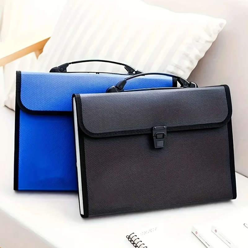 Waterproof A4 Paper 13 Pocket Folding File Organizer With Handle