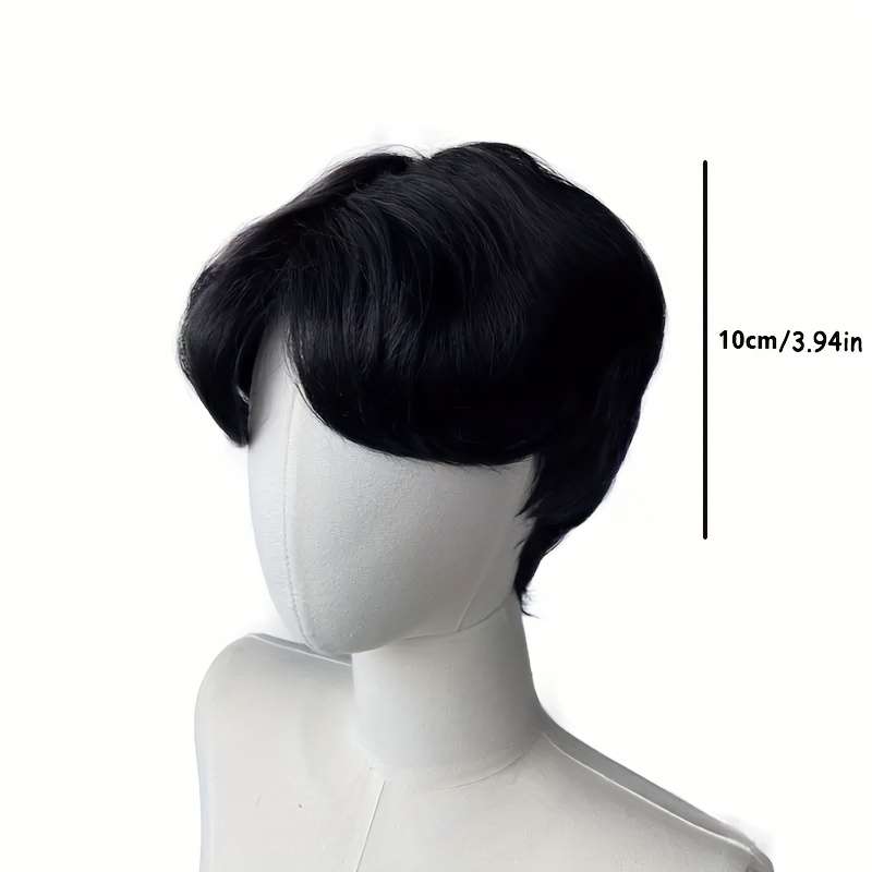 1Pc Black 10.16cm Fashion Design Wig