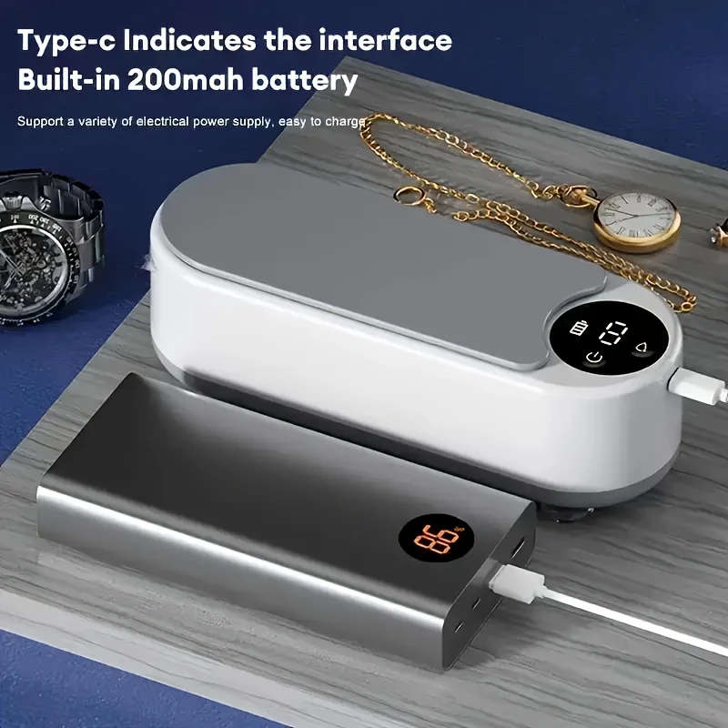 1pc Multi-Functional Cleaning Machine Chemical-Free Ideal for Glasses Jewelry Watches and Braces Dig