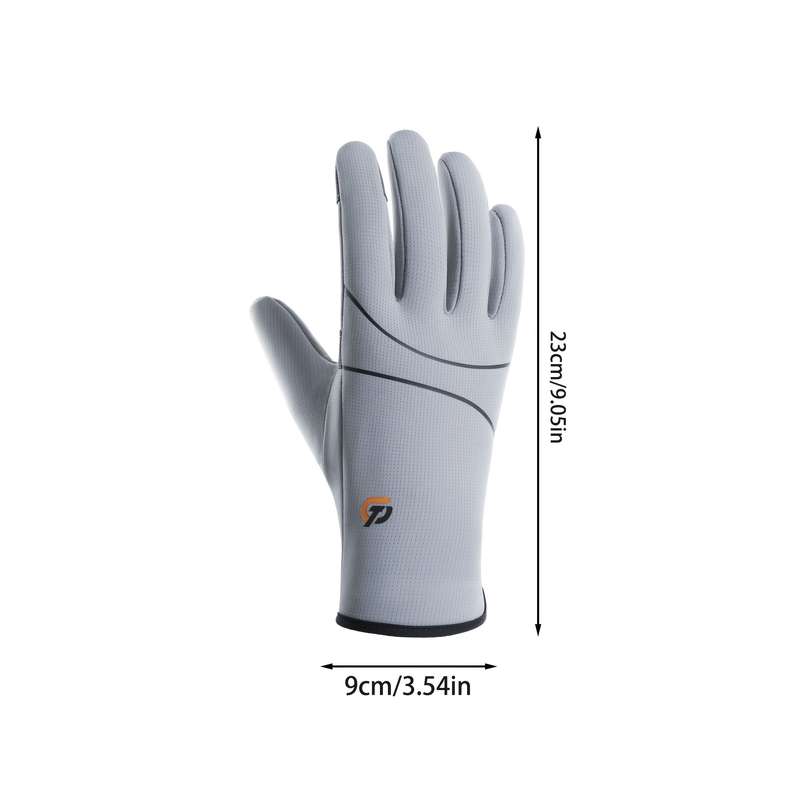 1 Pair Light Grey Warm Gloves