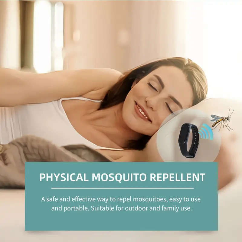1pc Mosquito Repellent Wristband Stylish Versatile Chemical-Free Safe for All Skin Types Effective