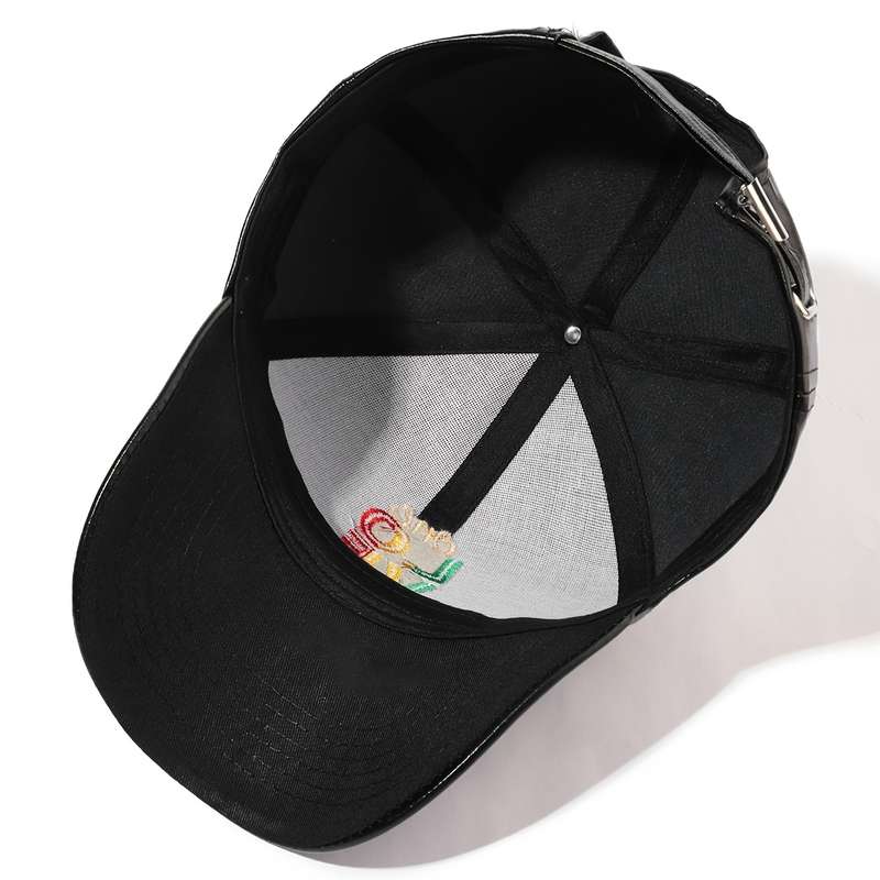 1pc Street Personality Simple PU Leather ONE LOVE Embroidered Baseball Cap Suitable for Outdoor