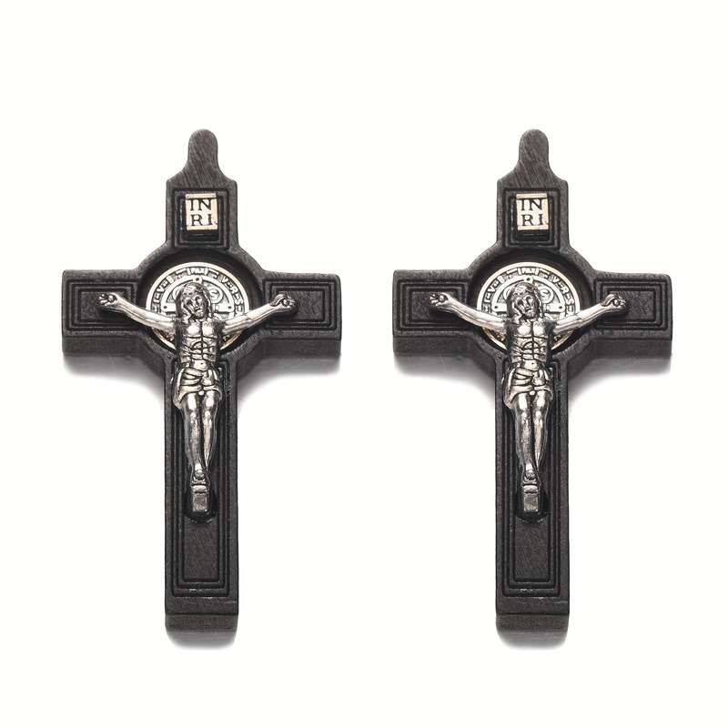 1 Piece Black Jesus Theme Pendant