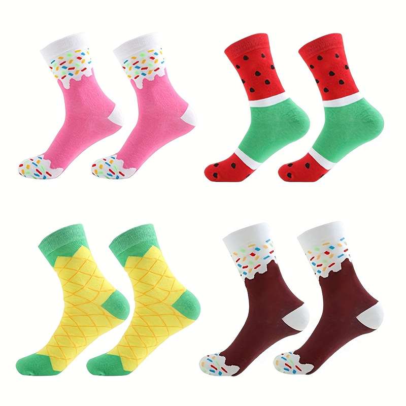 1 Pair Of Pineapple Socks One Size Socks