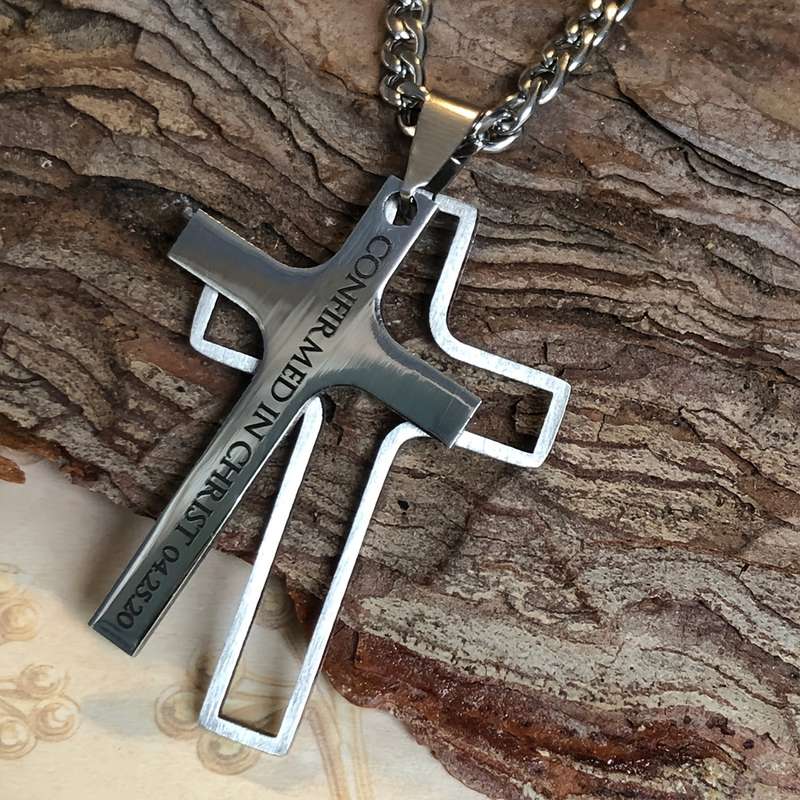 1 Piece Silvery Jesus Theme Pendant