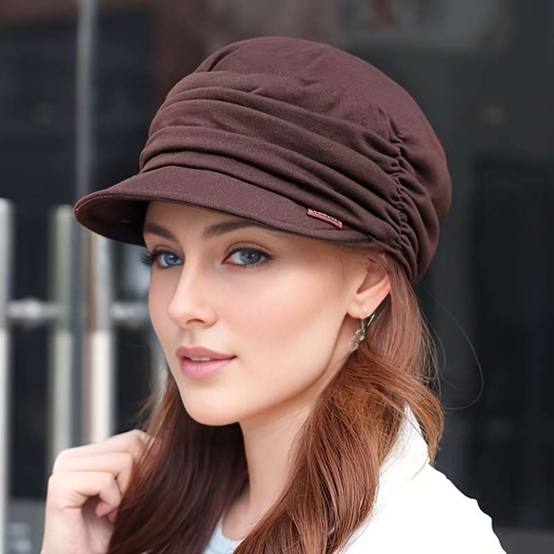 1pc New Spring Autumn Winter Casual Hat Versatile Mom Hat Retro Temperament Fashion Soft Brim Hat