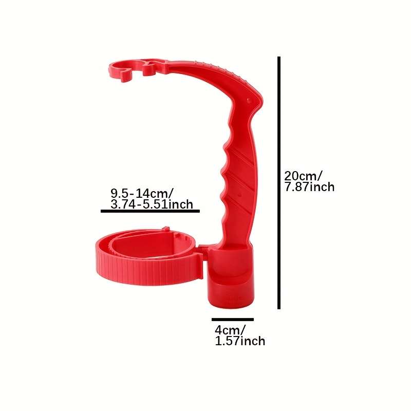 1pc Adjustable Drink Pouring Cup Handle with Built-In Bottle Opener Ergonomic Grip for Easy Pouri