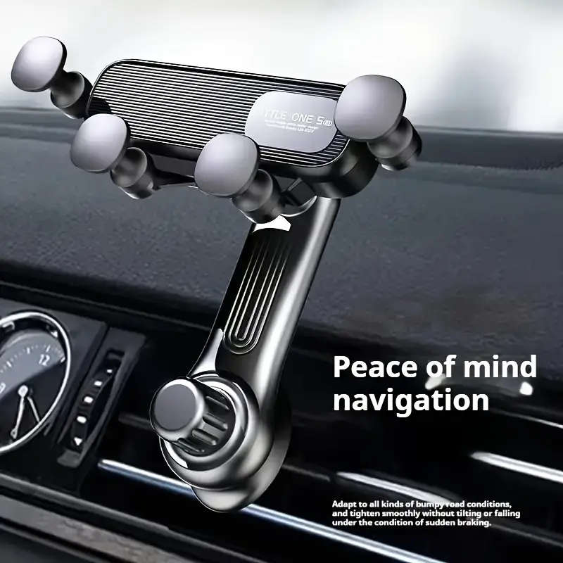 Car Phone Mount With Stable Gravity Lock