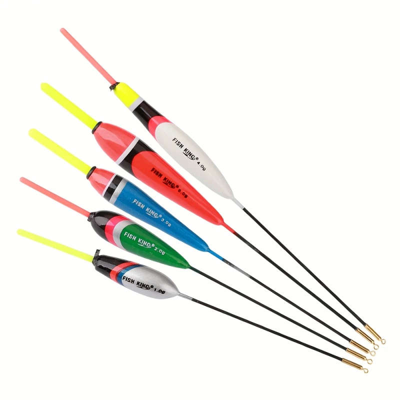 5pcs Fishing Float Set 0.035oz-0.176oz Carp Float Get a pack of glow-in-the-dark sticks as a gift Wi