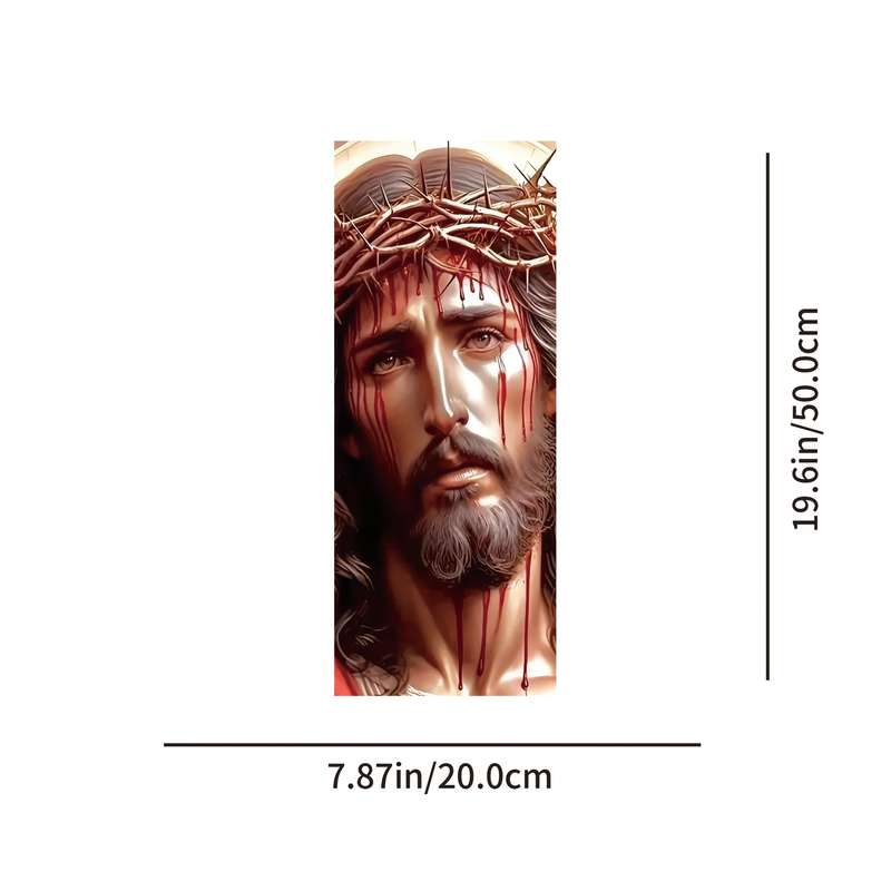 2pcs   Style2 Jesus Christian Themed Stickers