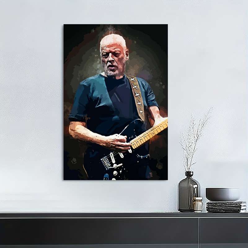 1pc 30.48x45.72 cm Frameless Modern Art Deco Canvas Wall Art David Jon Gilmour Rock Performance P