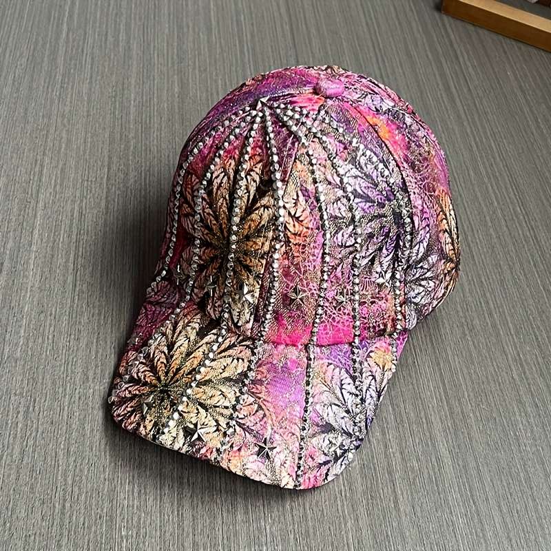 1pc New Fashionable Women's Baseball Cap with Details for Travel Four Seasons Sun Protection and S