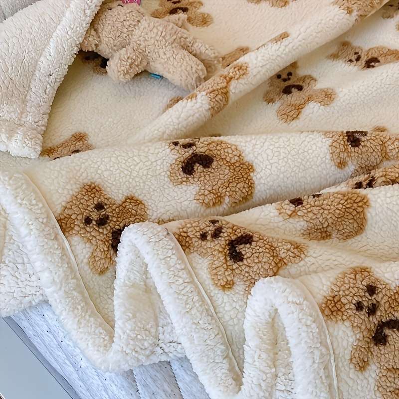 1ps Blanket Color Brown size 100x150cm