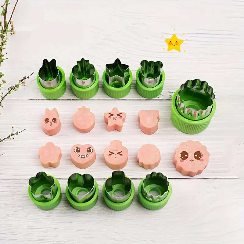 9 pcs Stainless Steel Cookie & Vegetable Cutter Set