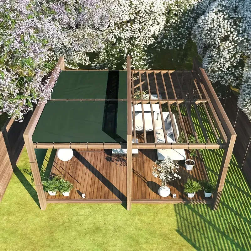 1pc 1.2x5m Outdoor Sunshade Canopy Sunshade Net Windproof Privacy Screen Gazebo Sunshade Sunlight