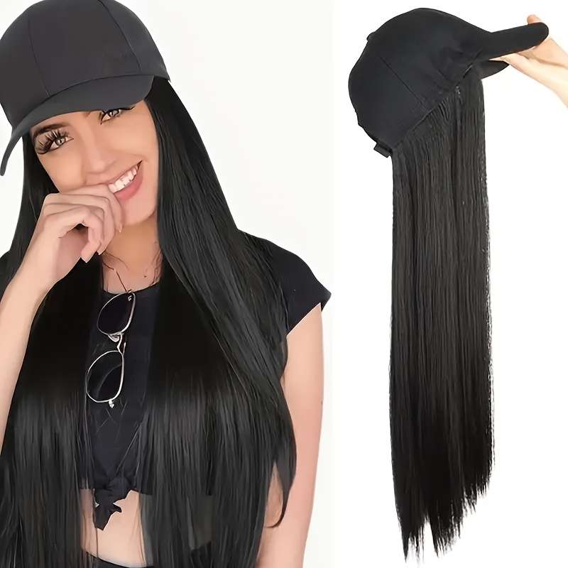 1Pc Black 40.64cm Fashion Design Wig