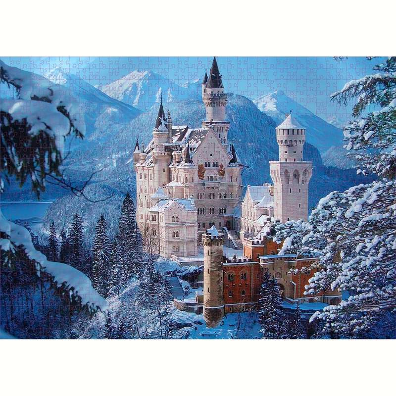 1000pcs Schwanstein Castle Puzzle Premium Quality Thick Durable Seamless Jigsaw
