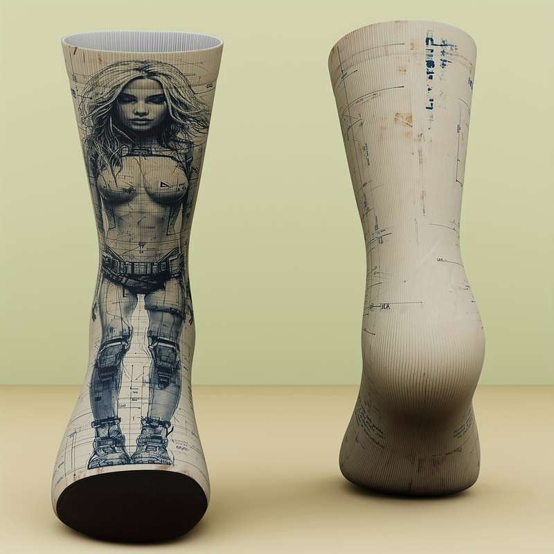 1 Pair Multicolor One Size Socks