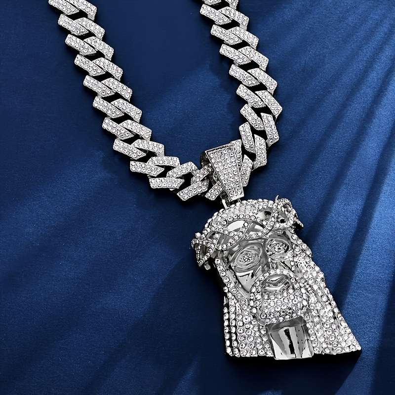 1 Piece Golden Jesus Theme Pendant