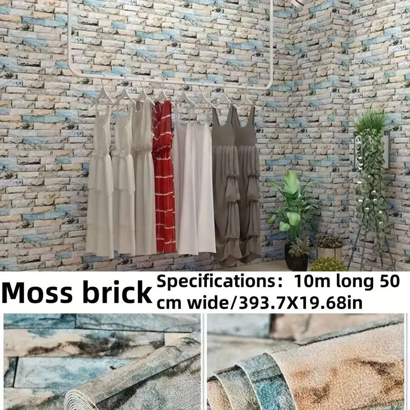 Waterproof 3D Foam Brick Pattern Thickened Wallpaper Sticker