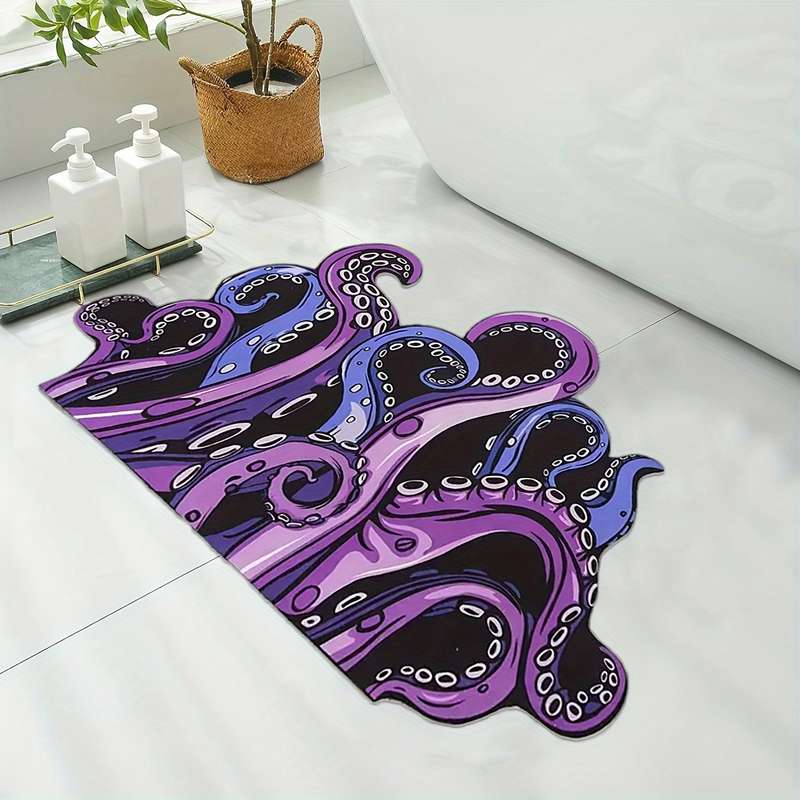 1Pc Purple 8Ox8Ocm Floor Mat