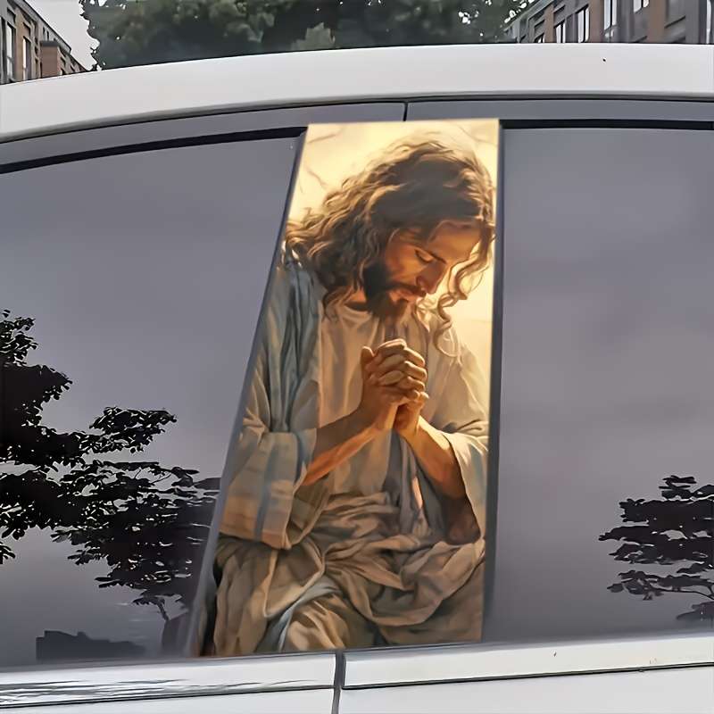 2pcs Jesus Christian Themed Stickers