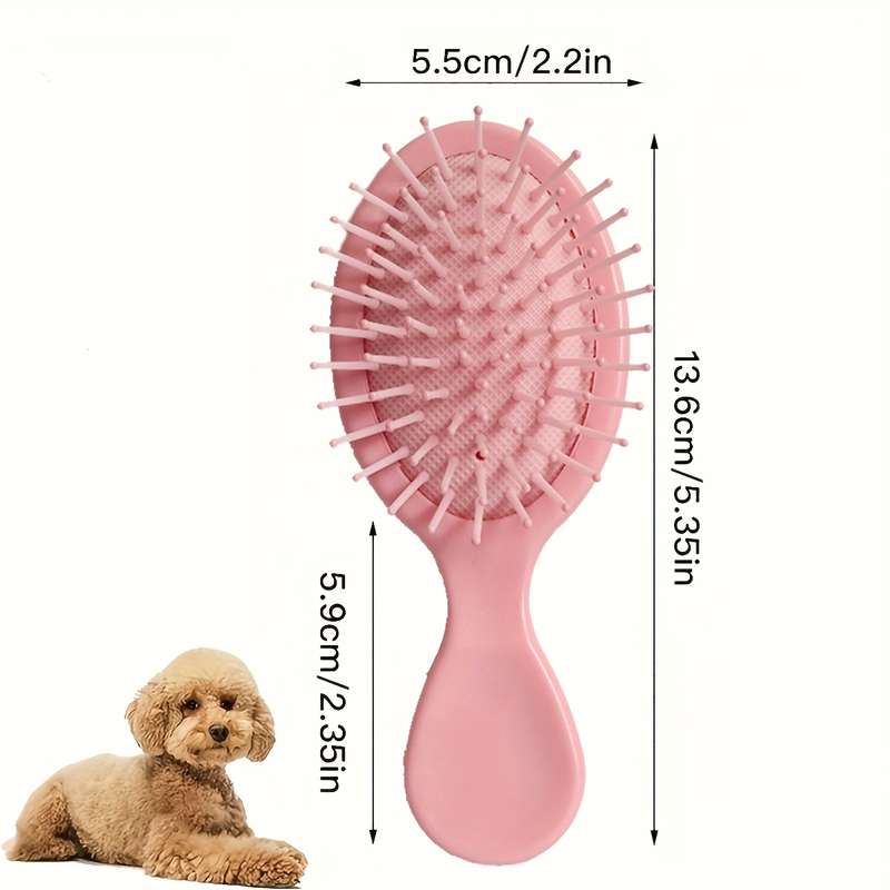 1pc Orange Cushion Comb Pet Comb