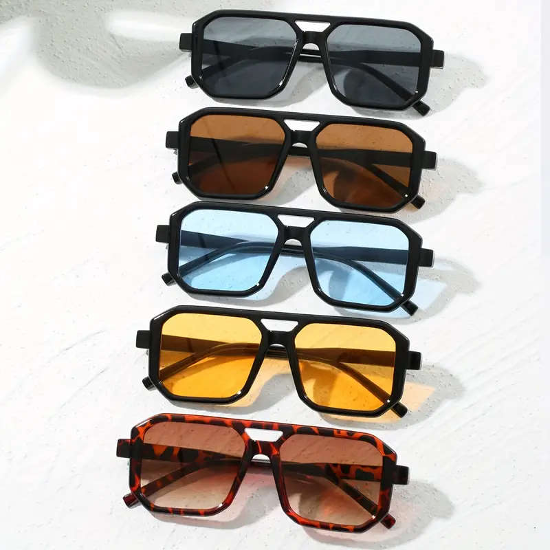 5-Pack Rectangle Sunglasses with Anti-Reflective Lenses