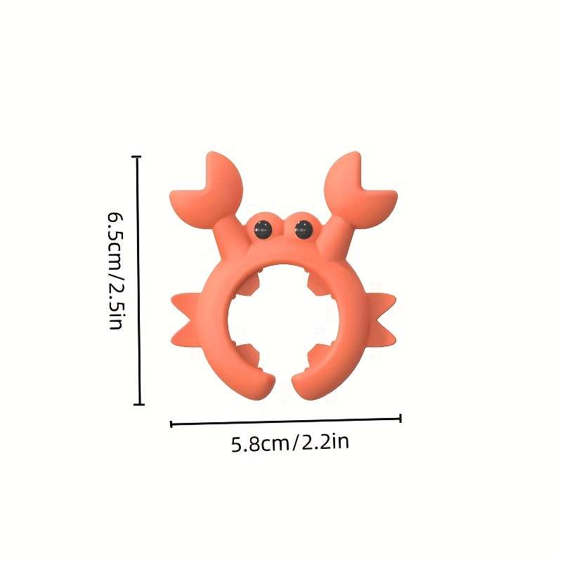 Silicone Spoon Rest Set of 2 Cute Crab Octopus Design Heat-Resistant Spoon Holder for Kitch