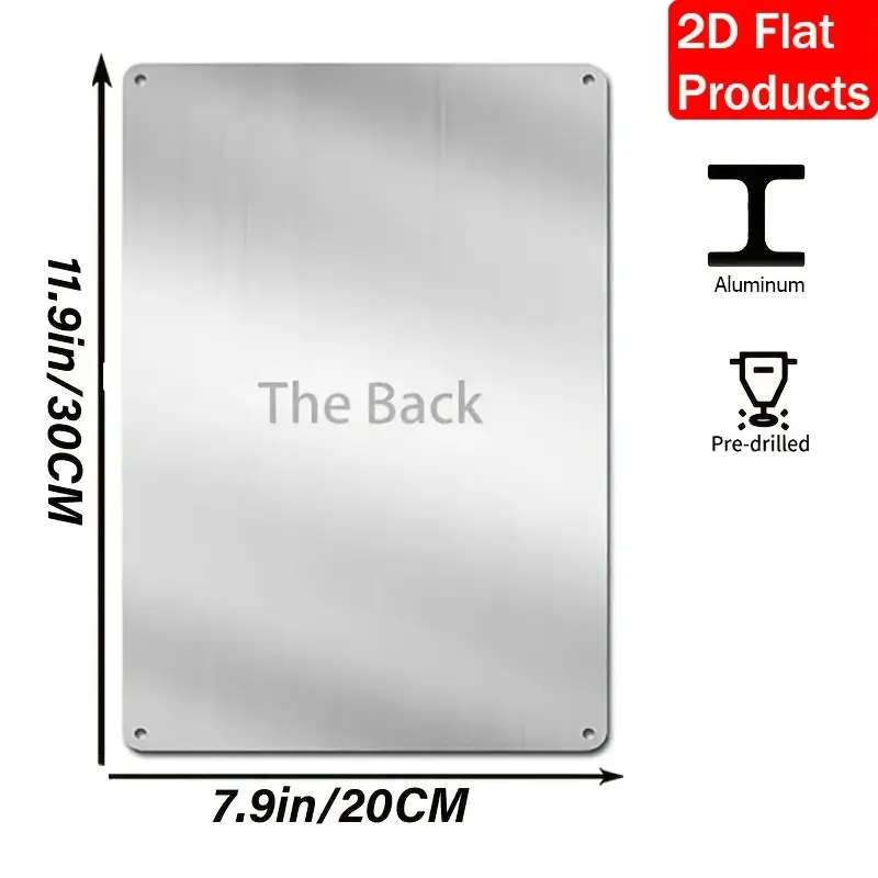 1pc Contemporary Aluminum Whiskey Cigar Metal Wall Art 20x30cm Multipurpose 2D Decor