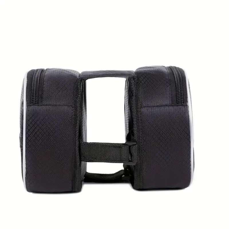 1pc Adjustable Strap Denim Handlebar Bag for Mountain Bike Cycling Frame Pannier Dual Side Bicycle T