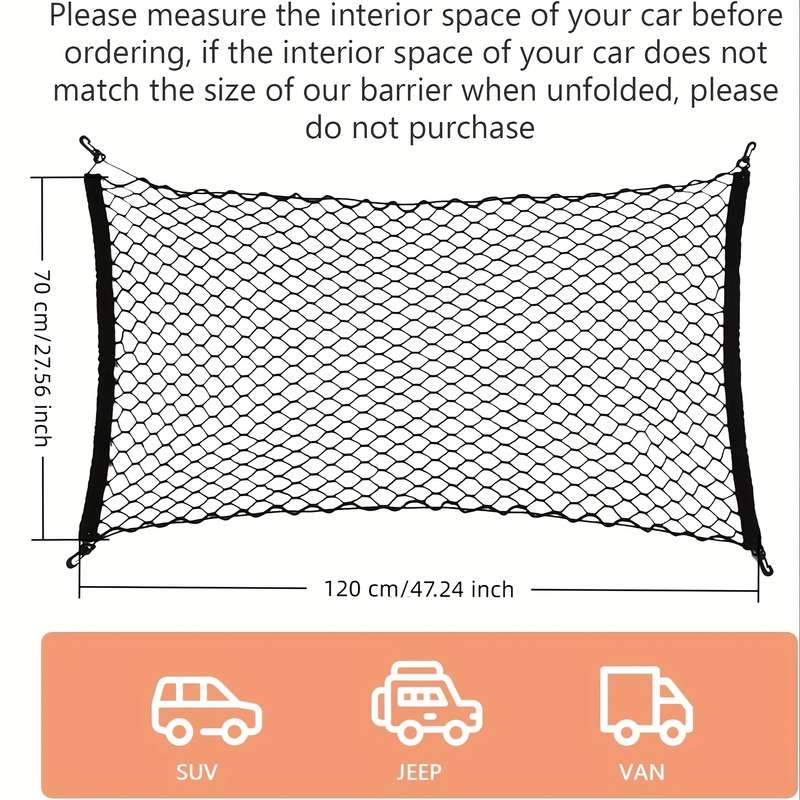 1pc Dog car safety guardrail 70cm*70cm Pet Bag