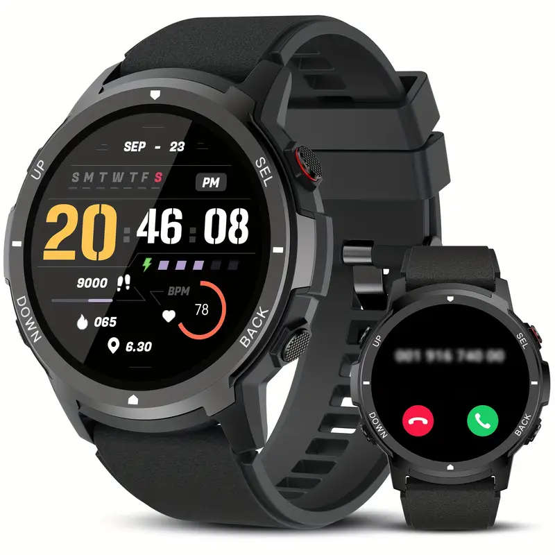 1pc S52 Smart Men's Watch 3.53 Cmsmart Watch With Wireless Call Sleep Monitor IP68 Waterproof