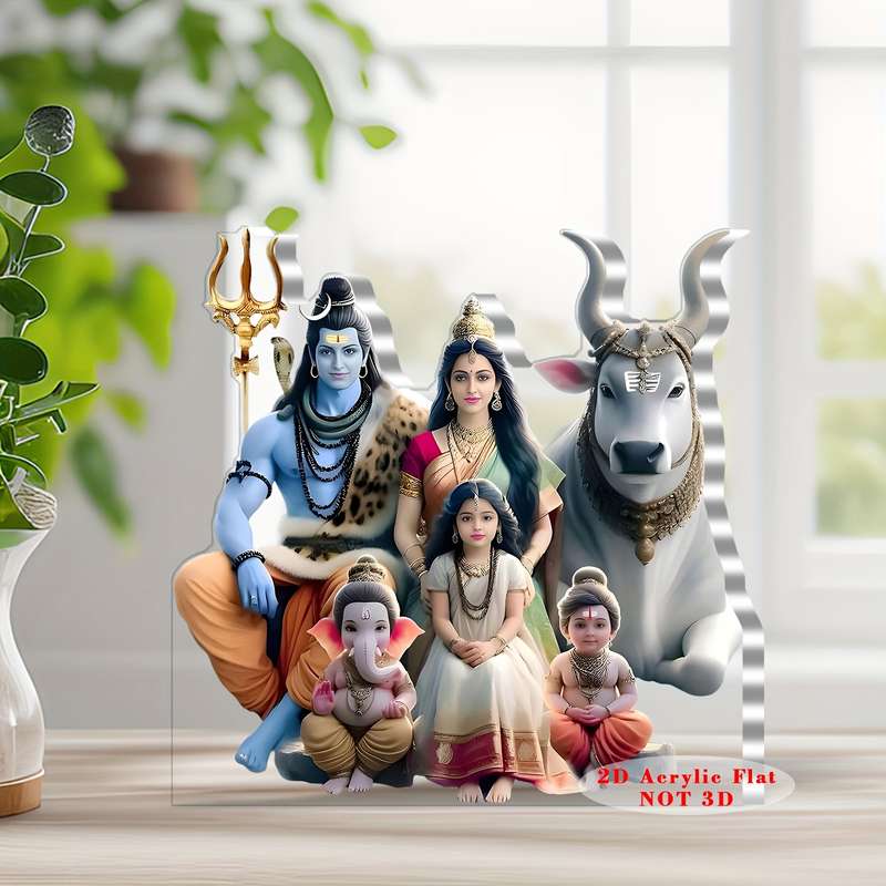 1pc 2D Flat   Acrylic Decorative Sign Bohemian Style Indian God Ornament Suitable for Home and