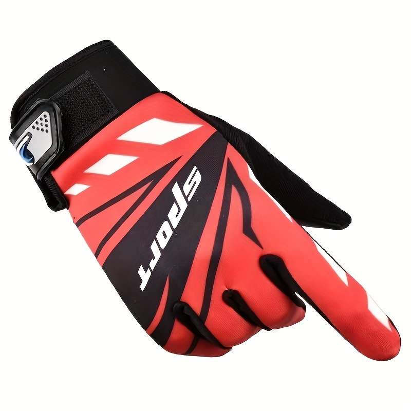 1 Pair Arrow Red One Size Outdoor Sports Gloves