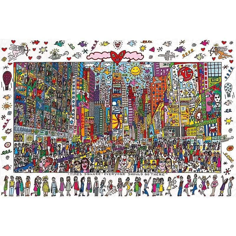 1000pcs Times Square Jigsaw Puzzle for Adults Vibrant Cityscape Design Ideal Holid