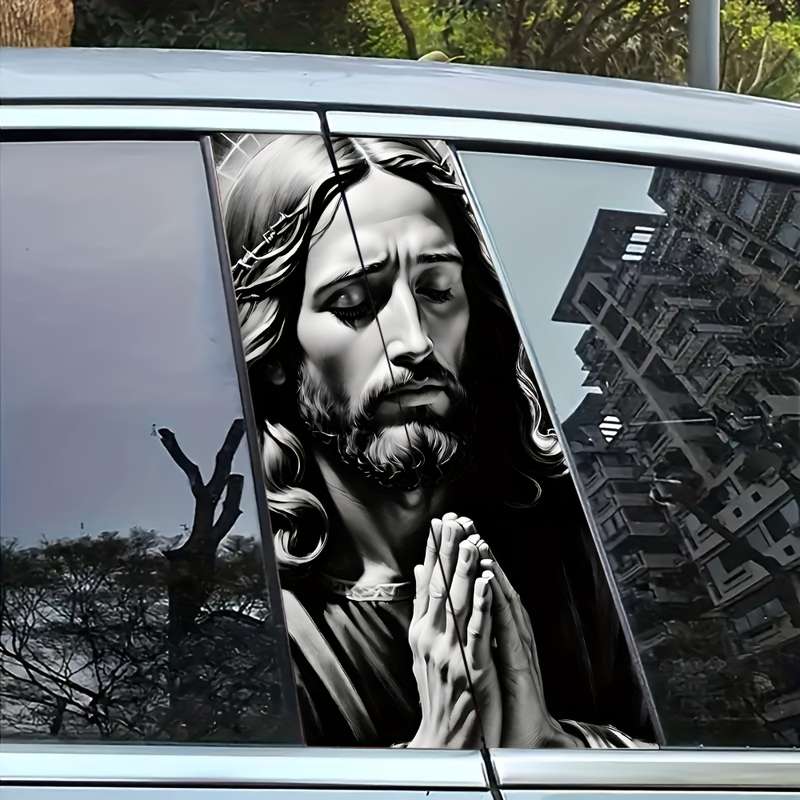 2pcs   24.99 cmx50.01 cm Jesus Christian Themed Stickers