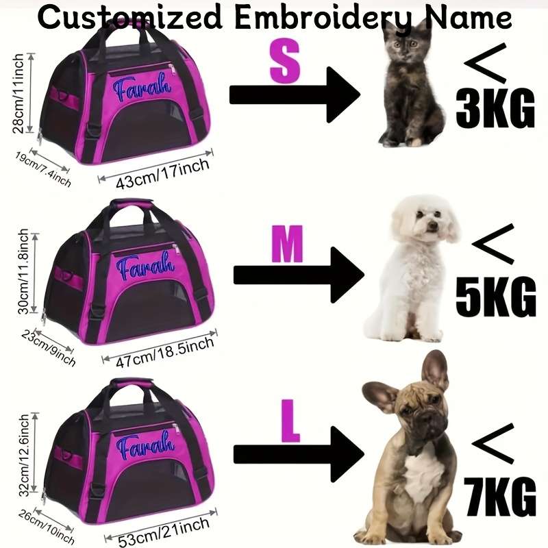 1pc Bluesize S Pet Bag